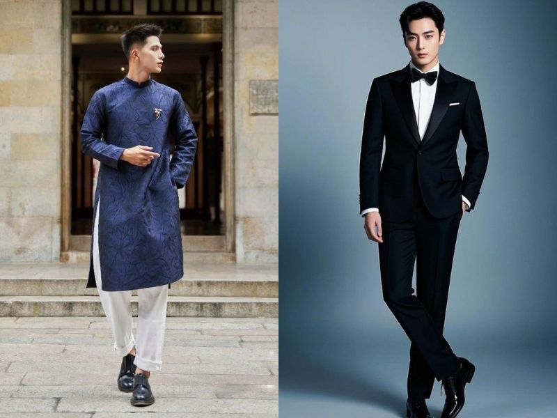 áo dài chú rể vest chú rể