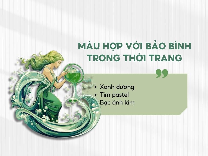 Bạc ánh kim tạo điểm nhấn nổi bật cho Bảo Bình