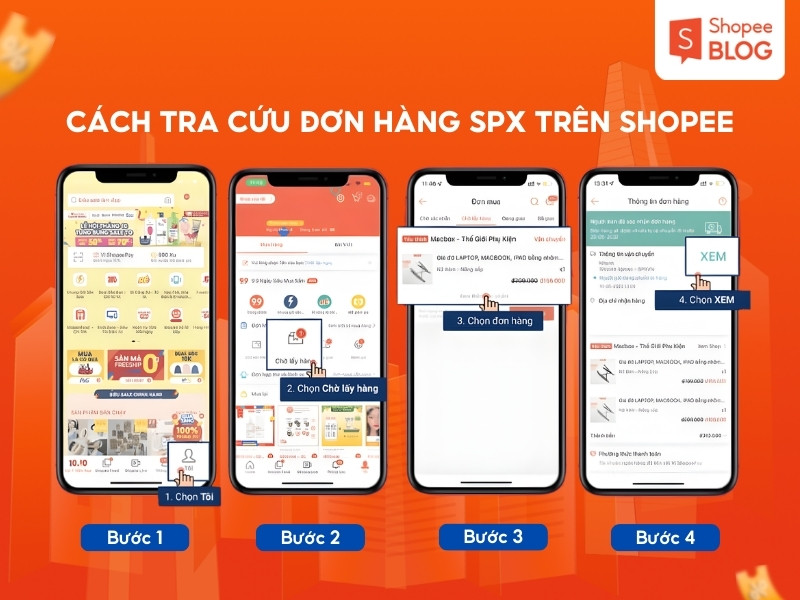 Tra cứu đơn hàng SPX trên ứng dụng Shopee