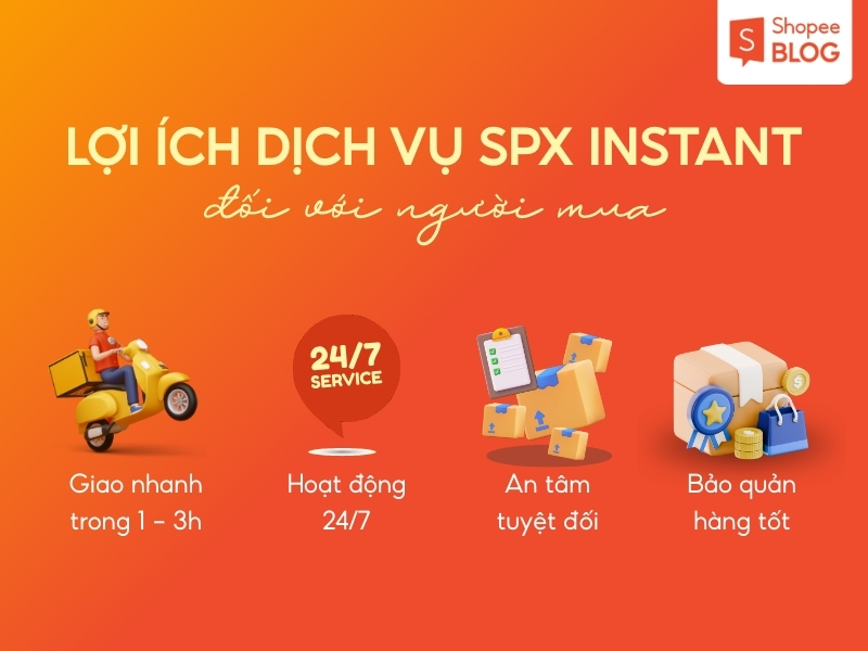 lợi ích khi sử dụng dịch vụ SPX Instant