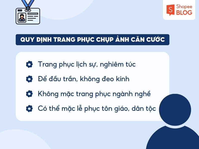 Quy định trang phục khi chụp căn cước công dân