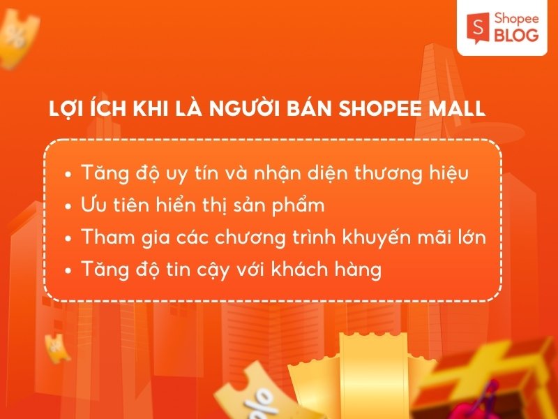 Lợi ích khi trở thành Người bán Shopee Mall