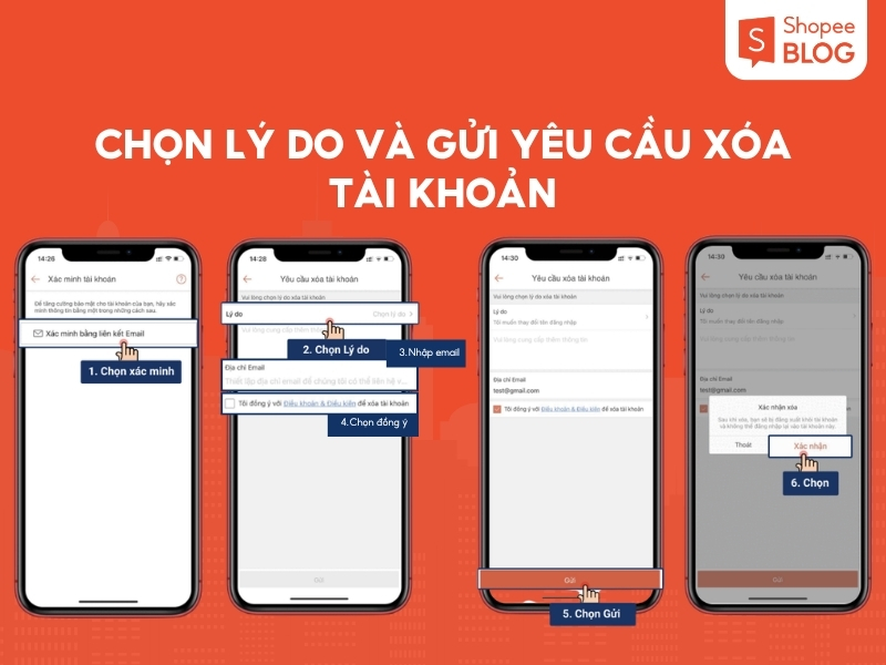 Hướng dẫn cách xóa tài khoản trên Shopee 