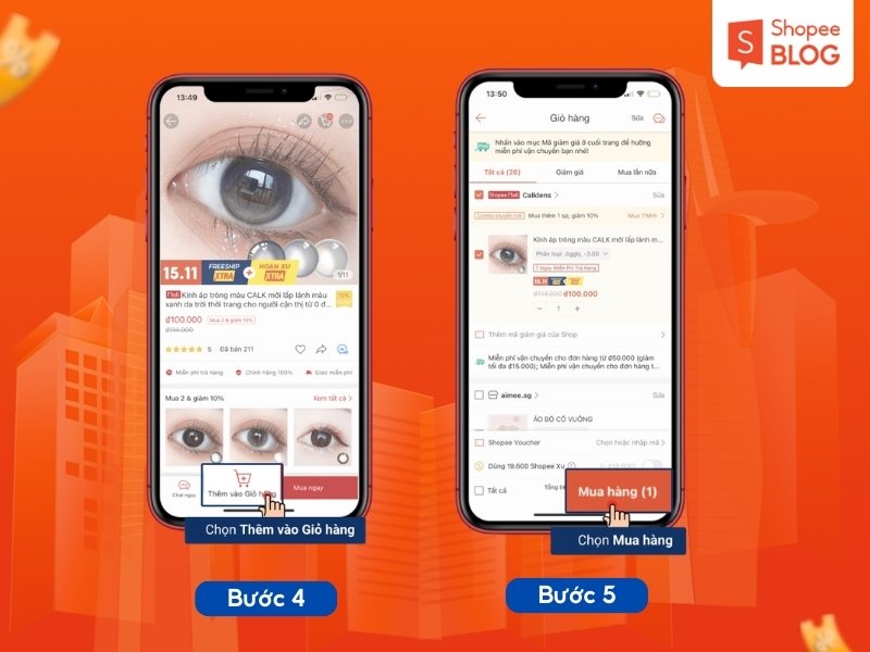 Quy trình mua hàng trên Shopee Mall