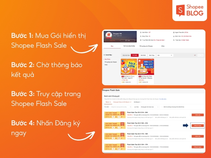 cách đăng ký Shopee  Flash Sale