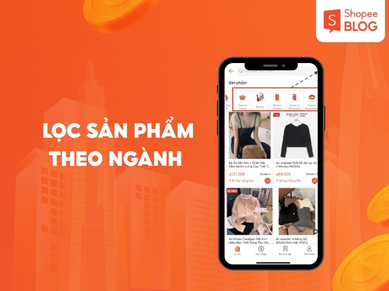 Lọc sản phẩm theo ngành hàng