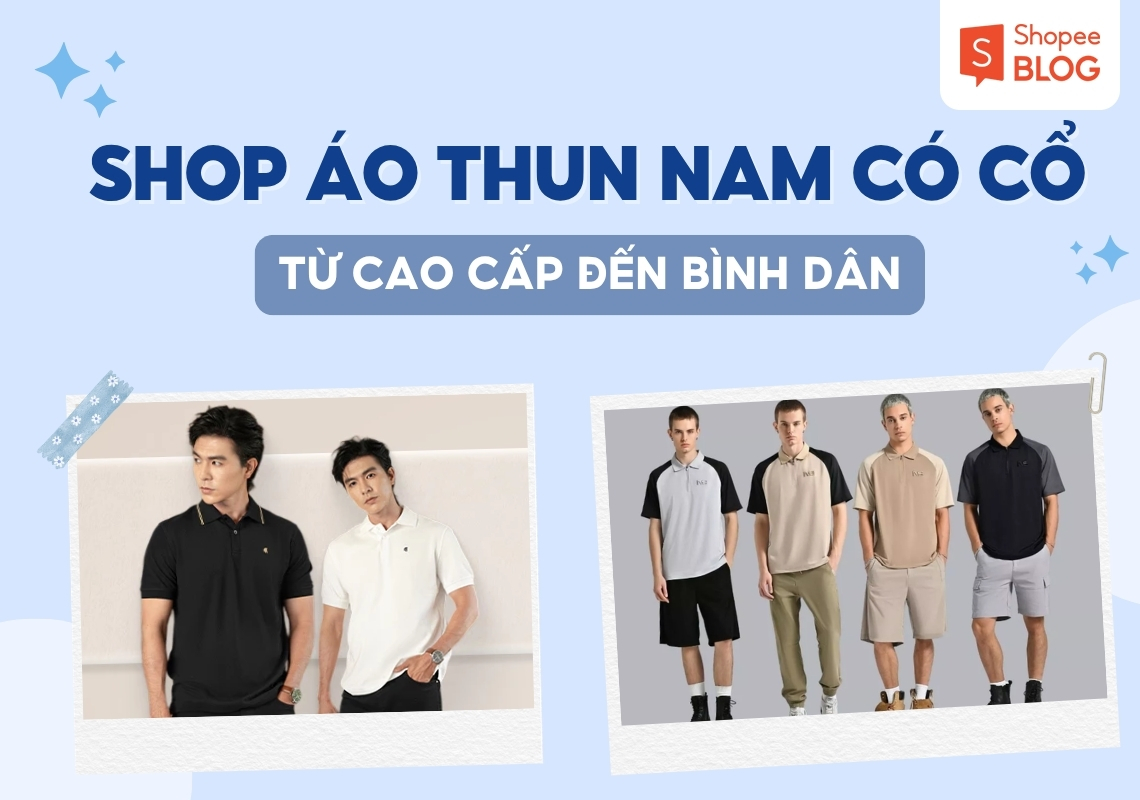 shop áo thun nam có cổ