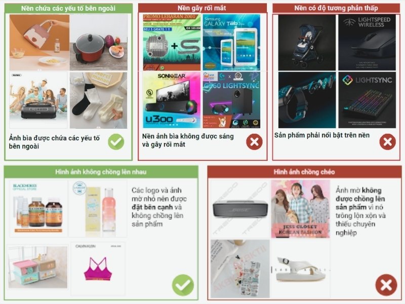 Quy định đăng tải ảnh trên Shopee Mall