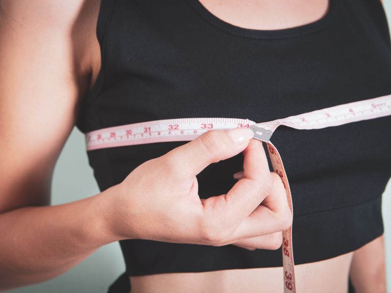 đo đỉnh ngực bảng size áo ngực