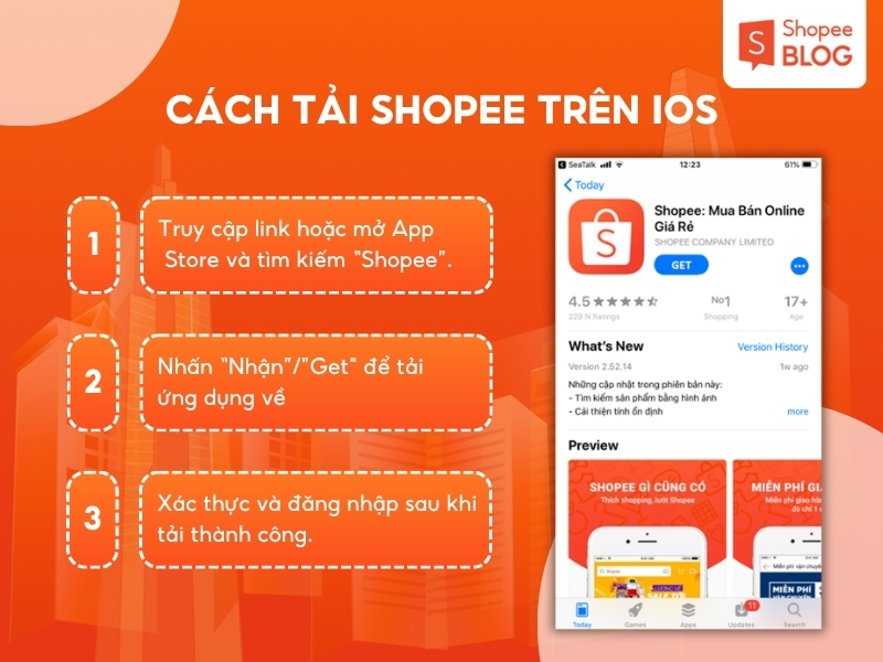 Cách tải Shopee trên iPhone