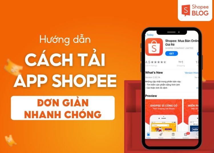 cách tải shopee