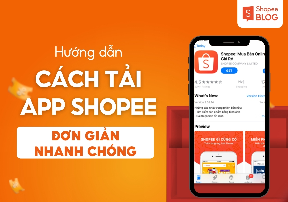 cách tải shopee