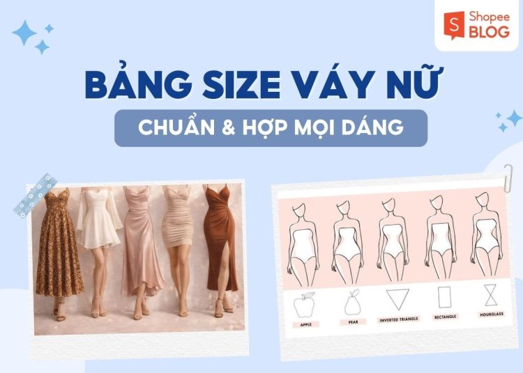 bảng size váy nữ