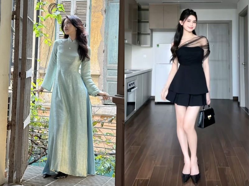 phối đồ đi đám cưới cho nữ lùn