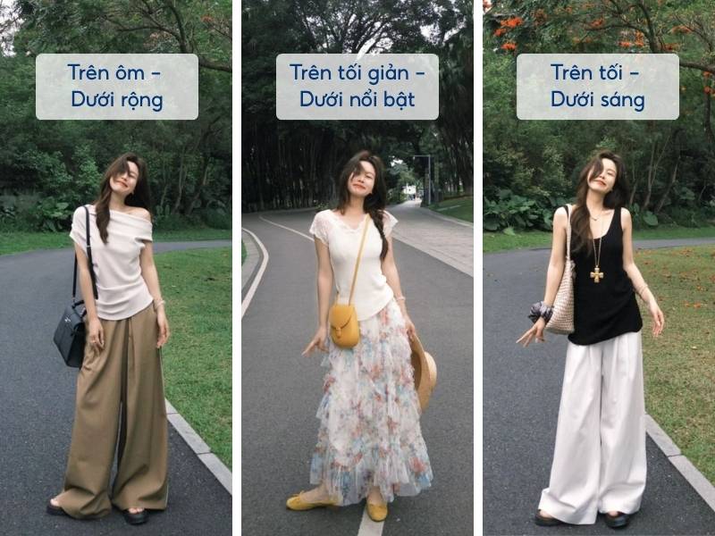 Quy tắc phối đồ cho người dáng tam giác ngược