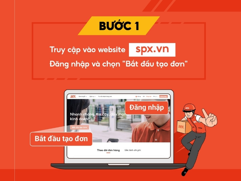 Cách gửi hàng bằng SPX qua website của SPX