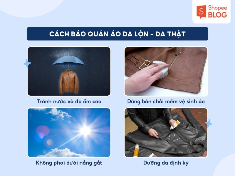 Cách bảo quản áo da lộn