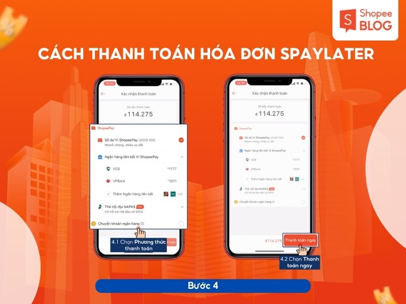 Hướng dẫn cách thanh toán SPayLater