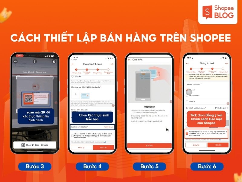 Cách thiết lập bán hàng trên Shopee bằng máy tính