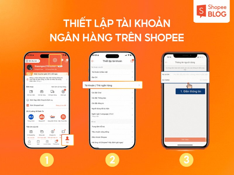 thanh toán Shopee bằng tài khoản ngân hàng