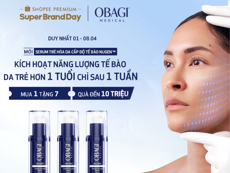 Obagi Super Brand Day tháng 4 trên Shopee