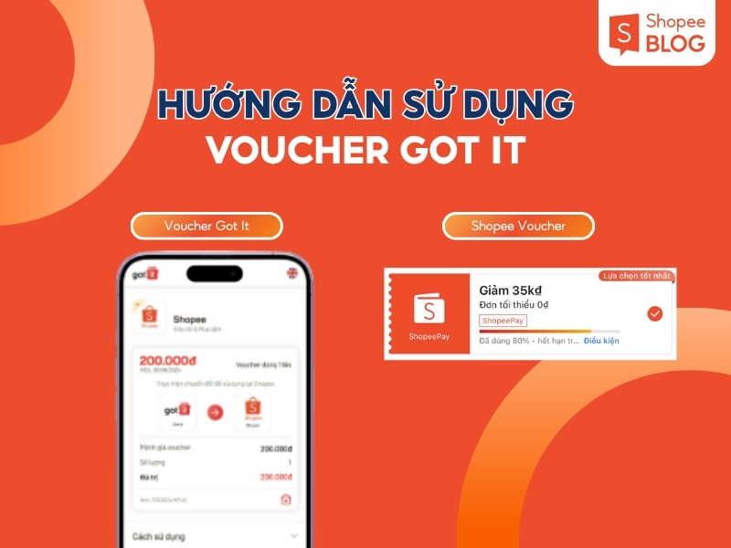 Đổi voucher Got it sang voucher Shopee.