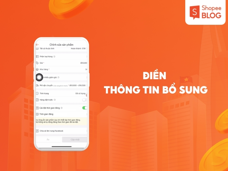 Điền thông tin bổ sung