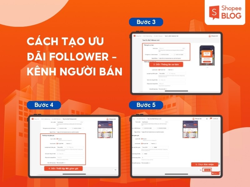 Cách tăng follow trên Shopee bằng ưu đãi follower