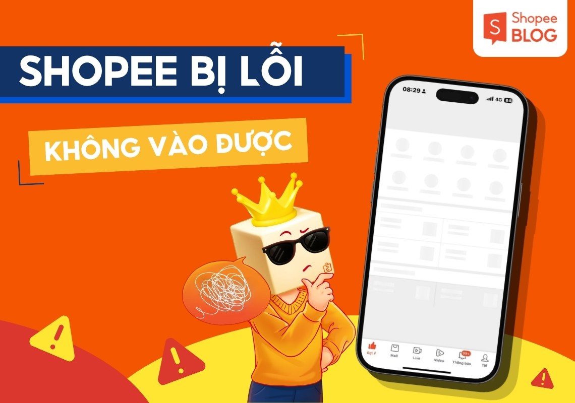 shopee bị lỗi không vào được