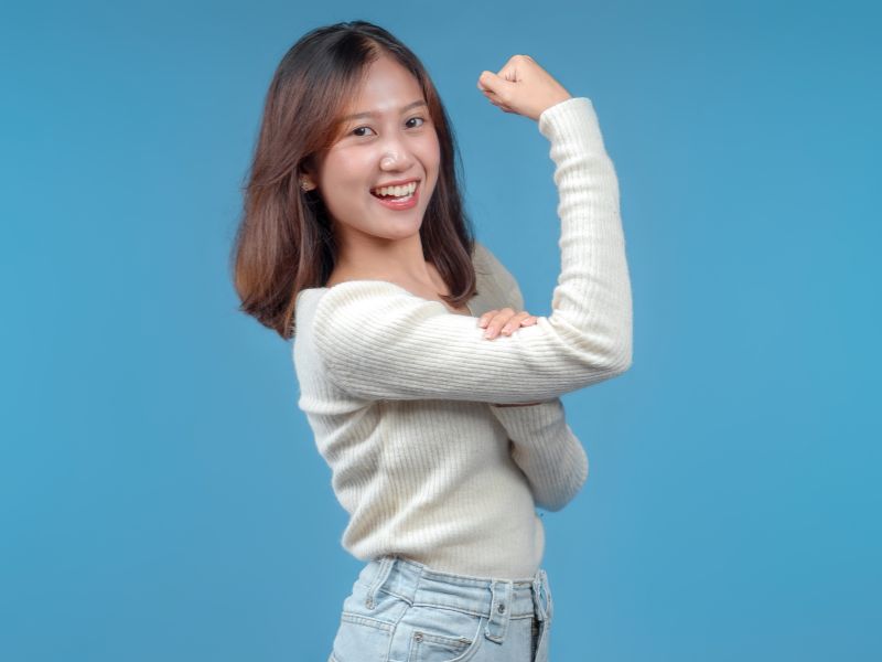 tích cực vui vẻ cười
