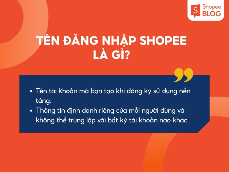 Đôi nét về tên đăng nhập Shopee