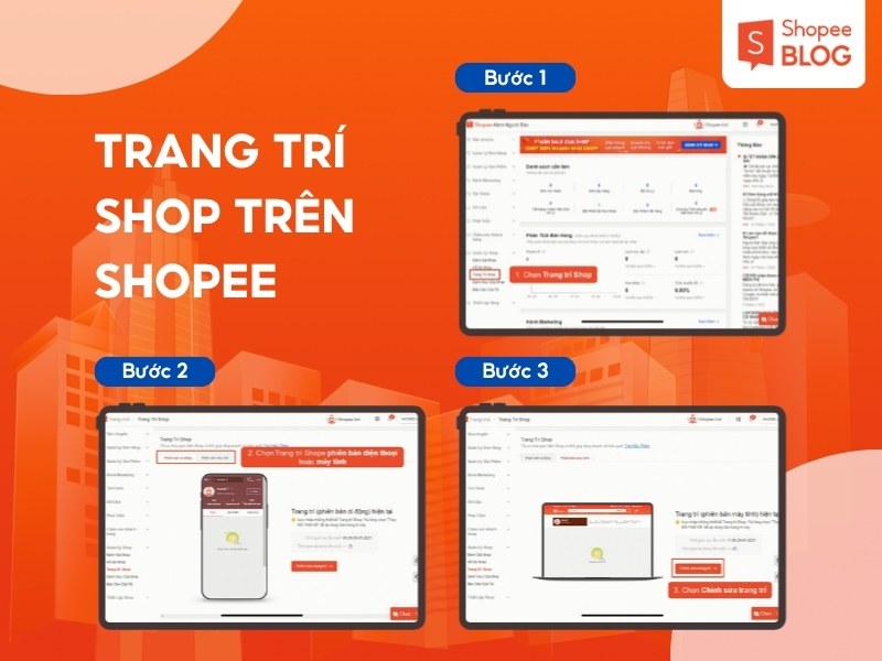 Hướng dẫn chạy follow Shopee bằng cách trang trí shop
