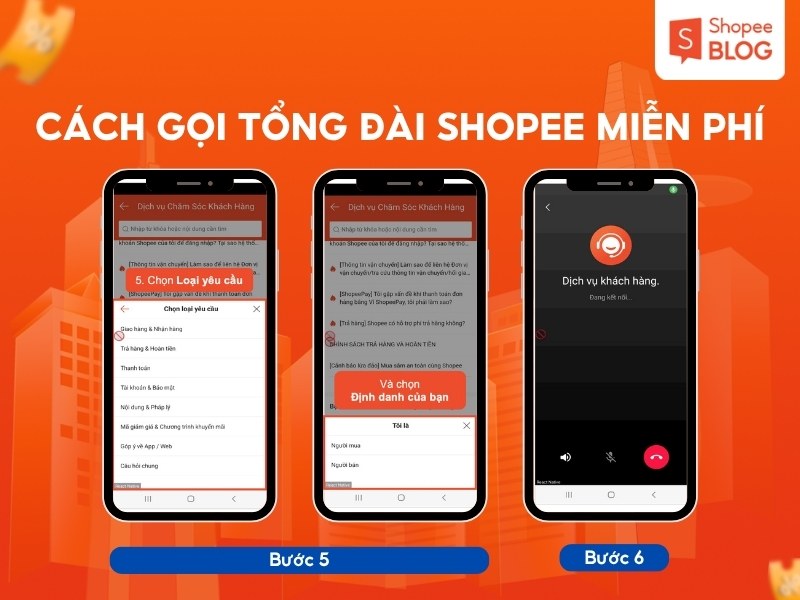 Hướng dẫn cách gọi tổng đài Shopee miễn phí