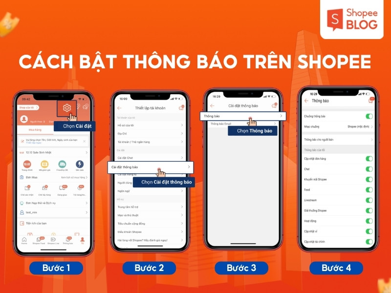 Cách bật thông báo Flash Sale