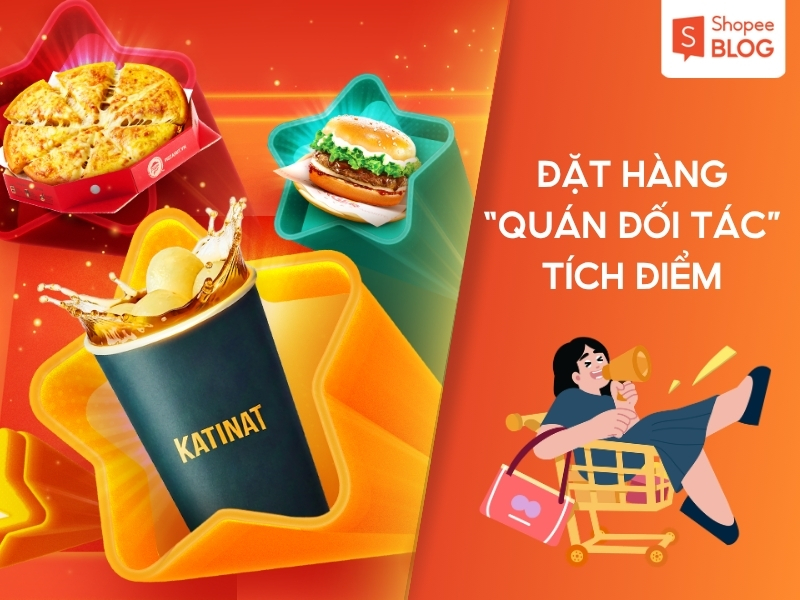 Tích điểm từ đặt hàng qua Shopee Food
