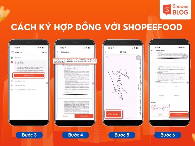 Hướng dẫn ký hợp đồng ShopeeFood