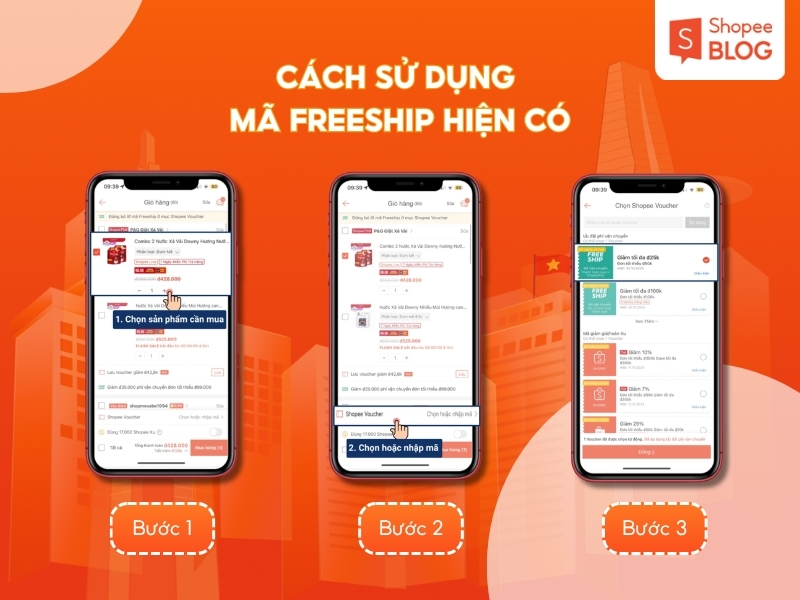 Cách sử dụng mã Freeship Shopee khi mua hàng