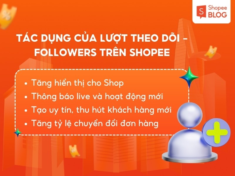 Tác dụng của lượt theo dõi followers trên Shopee