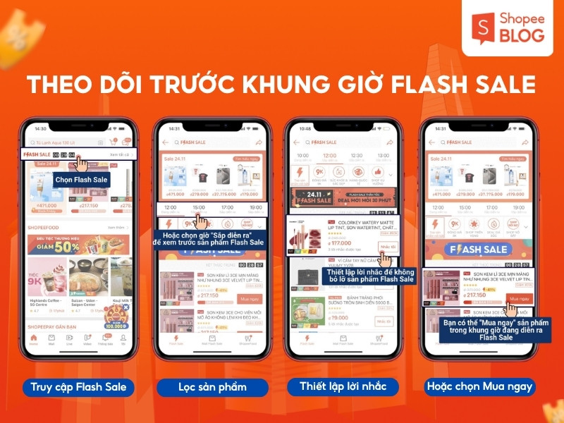 Cách săn Flash Sale Shopee