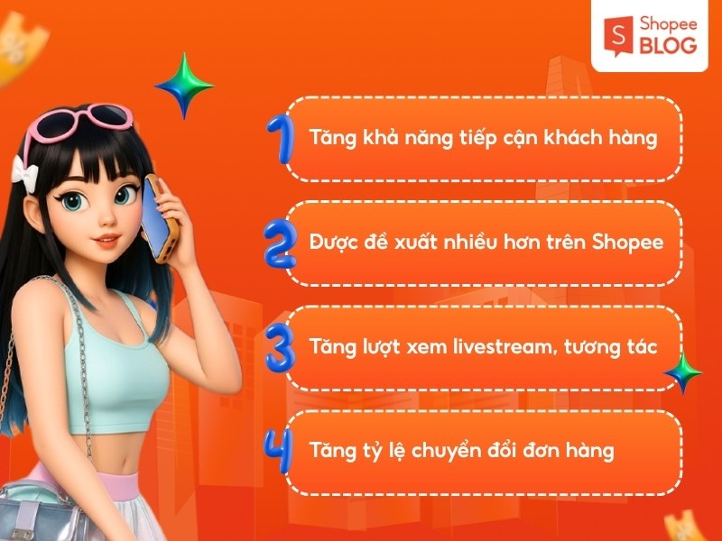 Lợi ích của việc tăng lượt theo dõi trên Shopee