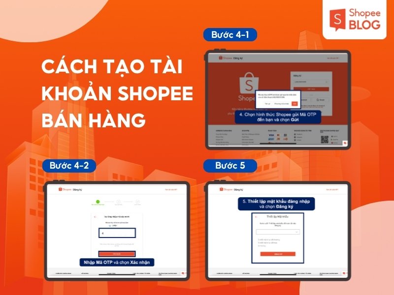 Cách tạo tài khoản bán hàng Shopee trên máy tính