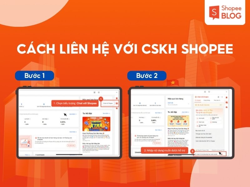 Cách liên hệ CSKH Shopee qua Kênh Người Bán