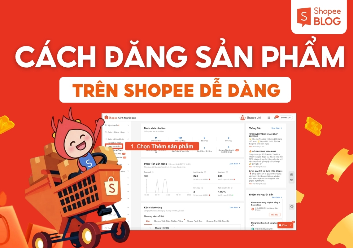 cách đăng sản phẩm trên shopee