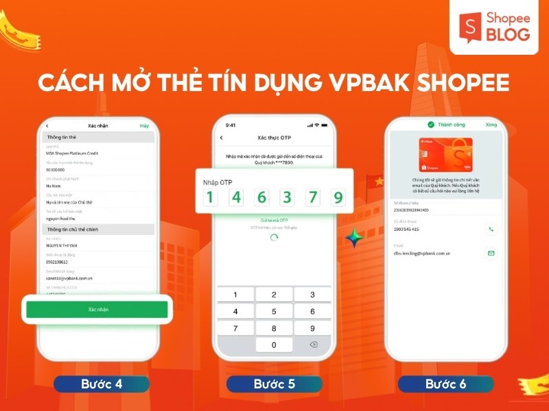 Hướng dẫn mở thẻ tín dụng VPBank Shopee