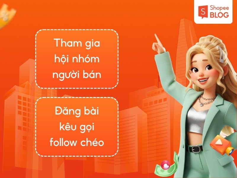 Cách tăng sub Shopee bằng follow chéo