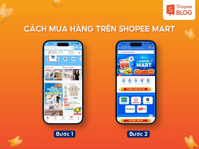 Cách mua hàng trên Shopee Mart