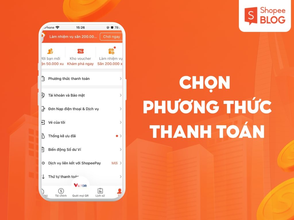 Liên kết ngân hàng với ShopeePay