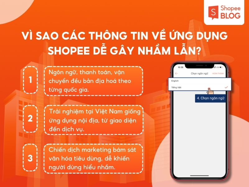 Ứng dụng Shopee của nước nào và vì sao dễ gây nhầm lẫn?