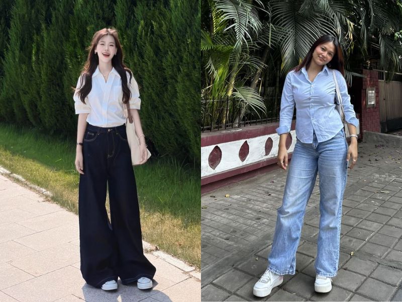 áo sơ mi cổ v quần dài các loại cổ áo sơ mi nữ đẹp