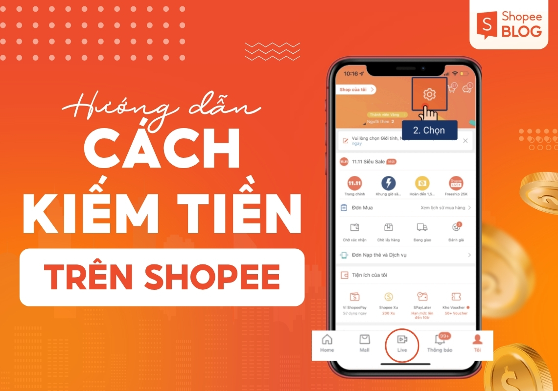 cách kiếm tiền trên shopee
